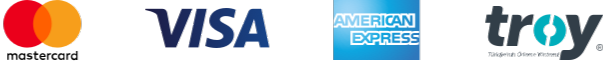 İyzico, Mastercard, Visa, American Express, Troy